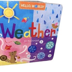 Weather children’s illustrated book
